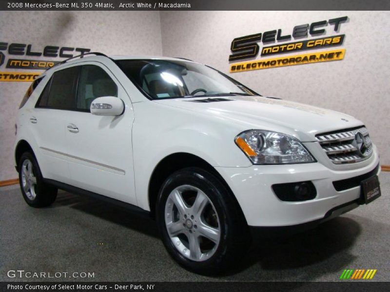 Arctic White / Macadamia 2008 Mercedes-Benz ML 350 4Matic