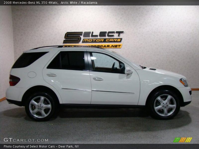 Arctic White / Macadamia 2008 Mercedes-Benz ML 350 4Matic