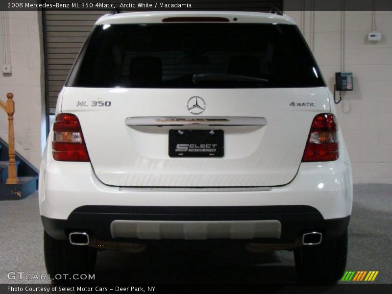 Arctic White / Macadamia 2008 Mercedes-Benz ML 350 4Matic