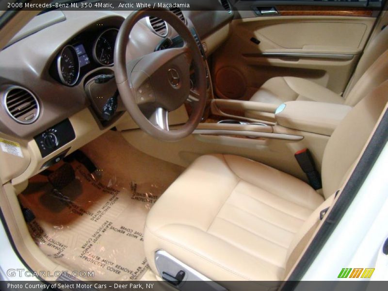 Arctic White / Macadamia 2008 Mercedes-Benz ML 350 4Matic