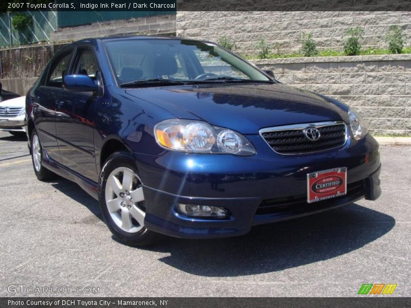 Indigo Ink Pearl / Dark Charcoal 2007 Toyota Corolla S