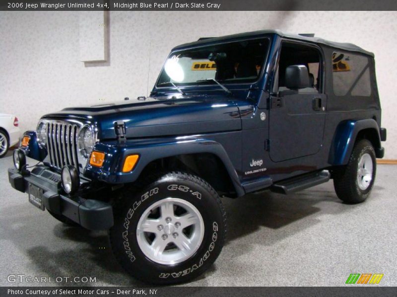 Midnight Blue Pearl / Dark Slate Gray 2006 Jeep Wrangler Unlimited 4x4