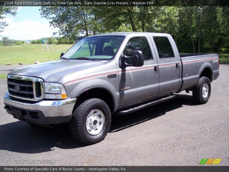 Dark Shadow Grey Metallic / Medium Flint 2004 Ford F350 Super Duty XL Crew Cab 4x4