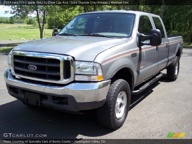 Dark Shadow Grey Metallic / Medium Flint 2004 Ford F350 Super Duty XL Crew Cab 4x4