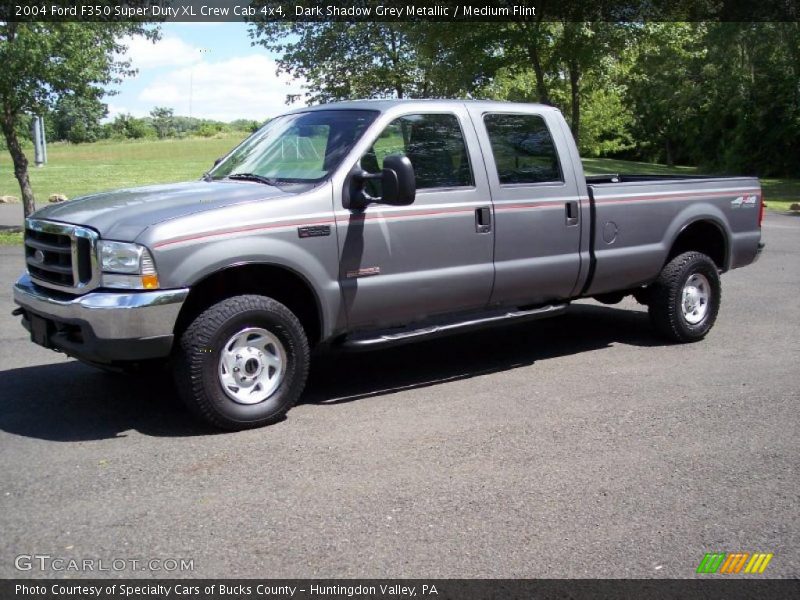 Dark Shadow Grey Metallic / Medium Flint 2004 Ford F350 Super Duty XL Crew Cab 4x4