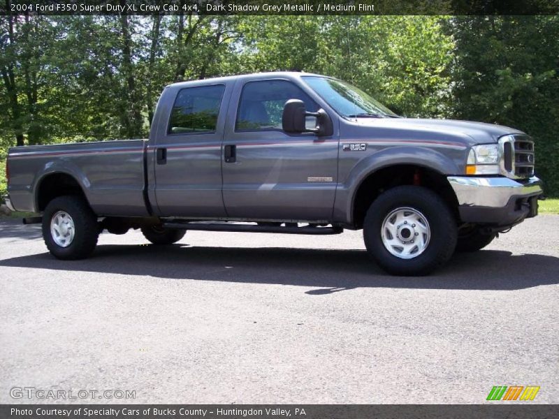 Dark Shadow Grey Metallic / Medium Flint 2004 Ford F350 Super Duty XL Crew Cab 4x4