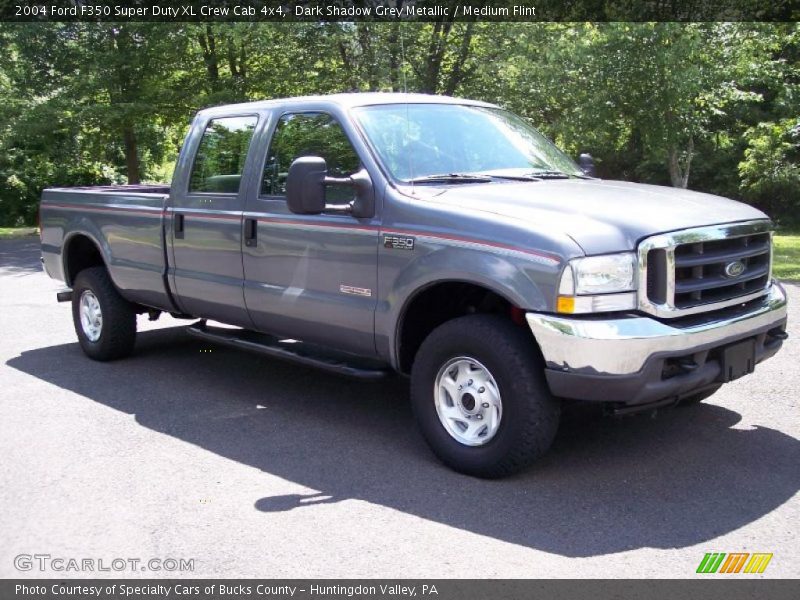 Dark Shadow Grey Metallic / Medium Flint 2004 Ford F350 Super Duty XL Crew Cab 4x4