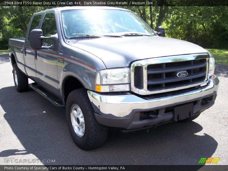 Dark Shadow Grey Metallic / Medium Flint 2004 Ford F350 Super Duty XL Crew Cab 4x4