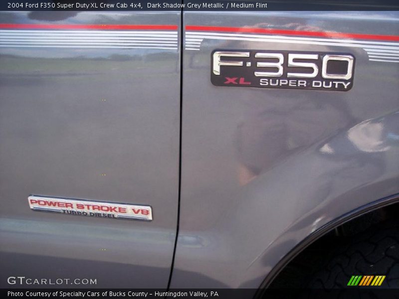 Dark Shadow Grey Metallic / Medium Flint 2004 Ford F350 Super Duty XL Crew Cab 4x4