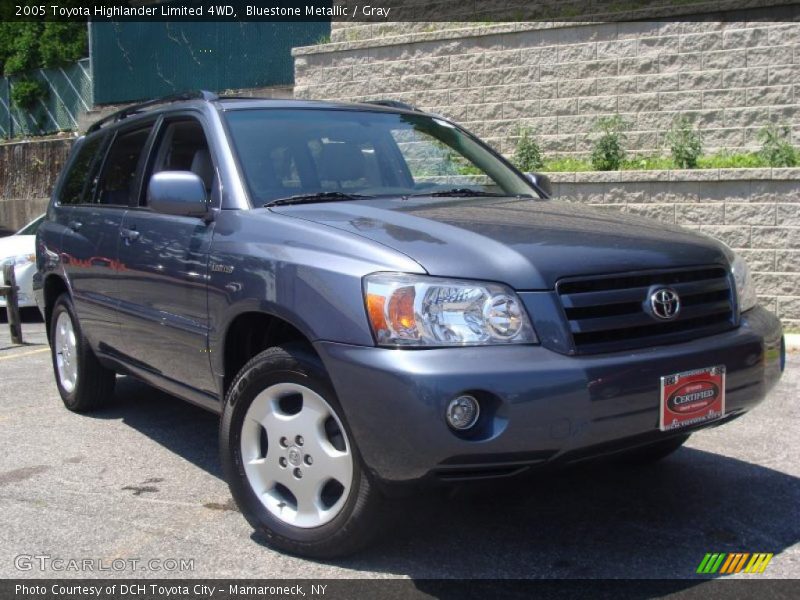 Bluestone Metallic / Gray 2005 Toyota Highlander Limited 4WD