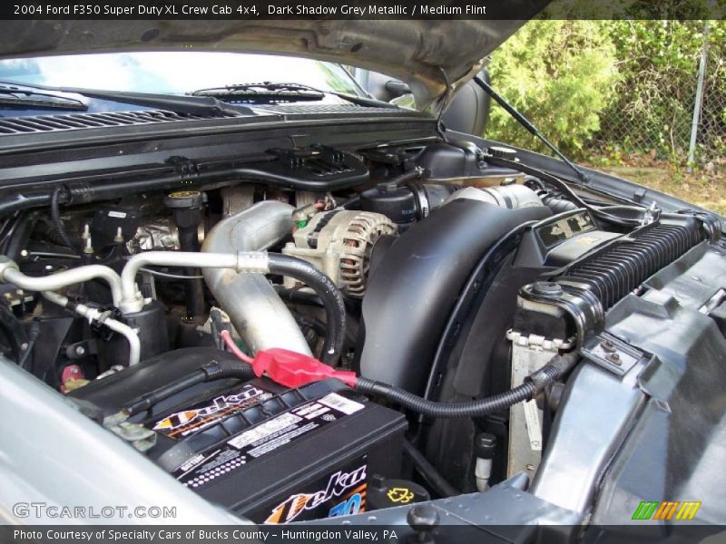 Dark Shadow Grey Metallic / Medium Flint 2004 Ford F350 Super Duty XL Crew Cab 4x4
