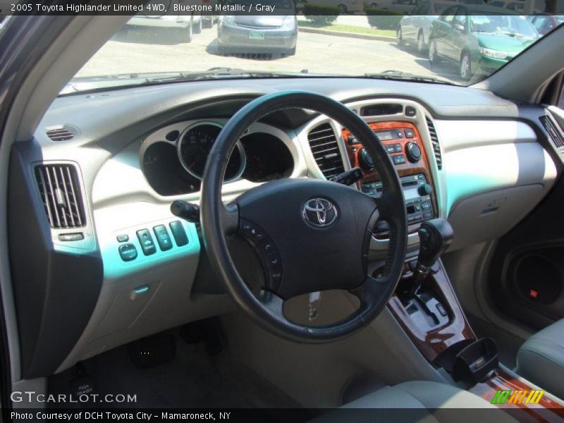 Bluestone Metallic / Gray 2005 Toyota Highlander Limited 4WD