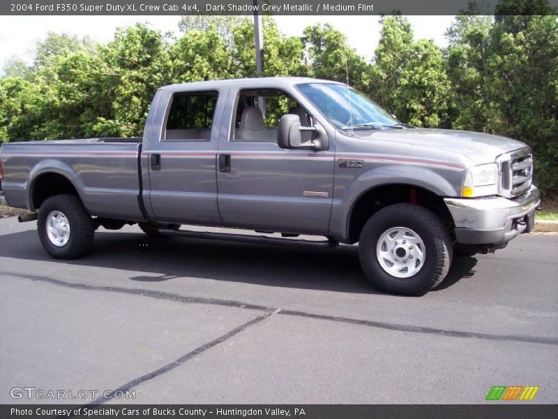 Dark Shadow Grey Metallic / Medium Flint 2004 Ford F350 Super Duty XL Crew Cab 4x4