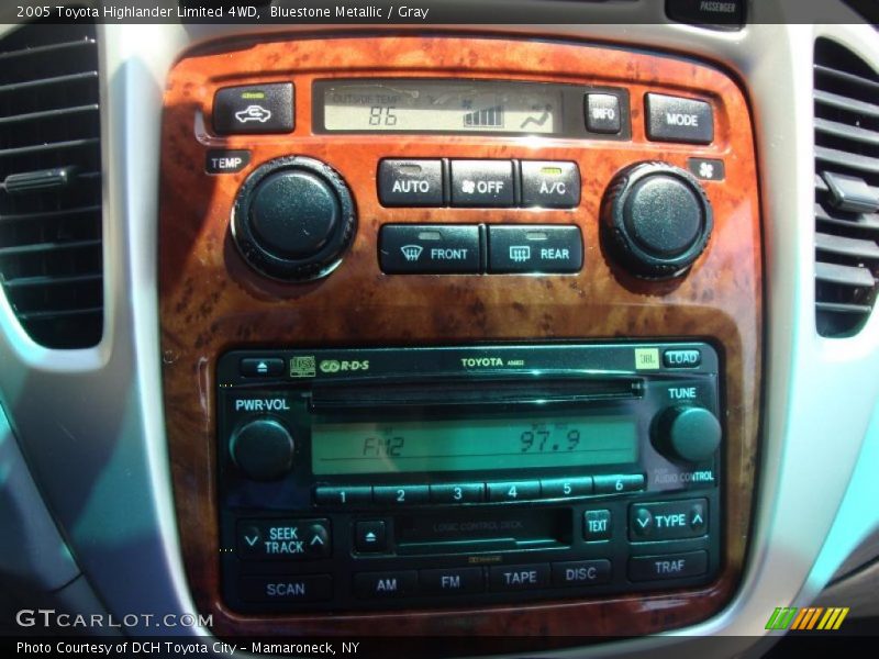 Bluestone Metallic / Gray 2005 Toyota Highlander Limited 4WD