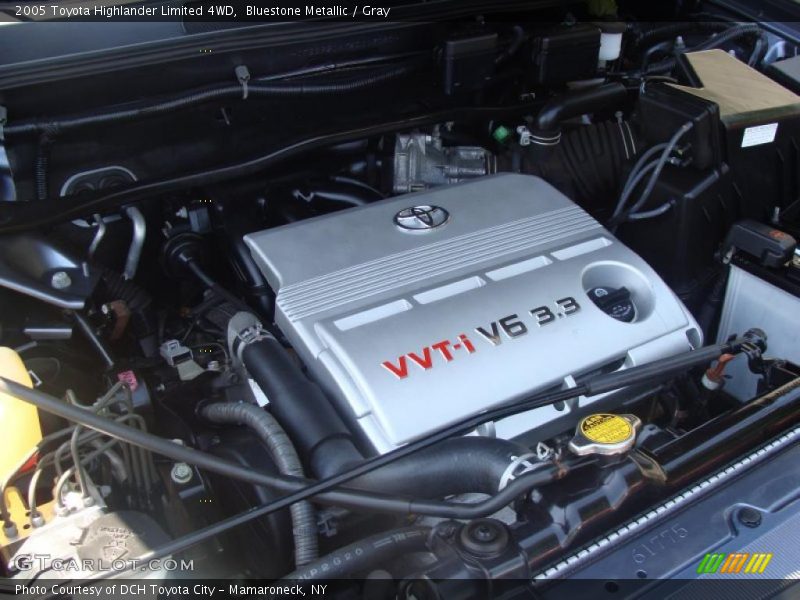 Bluestone Metallic / Gray 2005 Toyota Highlander Limited 4WD