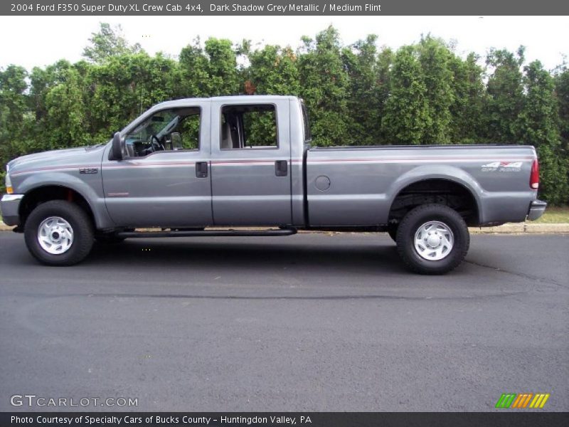 Dark Shadow Grey Metallic / Medium Flint 2004 Ford F350 Super Duty XL Crew Cab 4x4