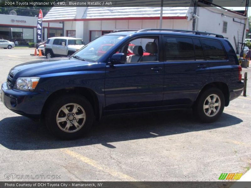Bluestone Metallic / Ash 2004 Toyota Highlander V6 4WD