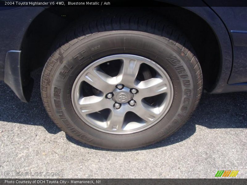 Bluestone Metallic / Ash 2004 Toyota Highlander V6 4WD
