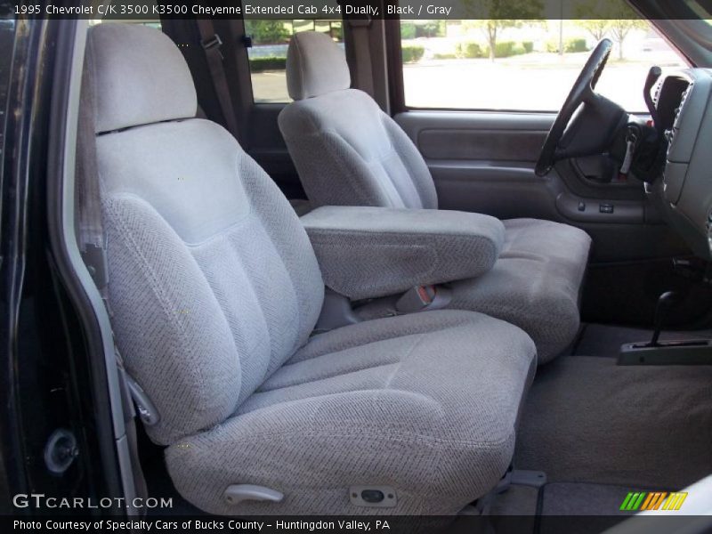 Black / Gray 1995 Chevrolet C/K 3500 K3500 Cheyenne Extended Cab 4x4 Dually