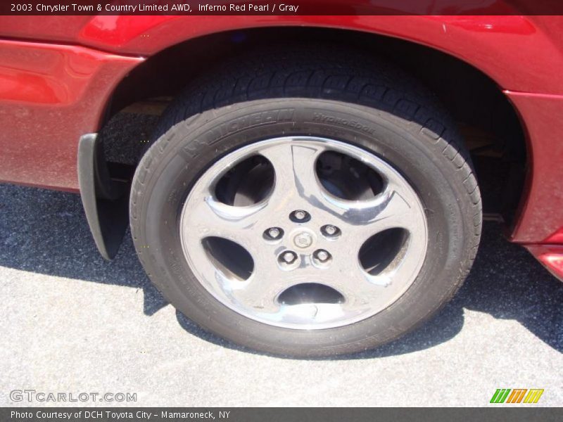 Inferno Red Pearl / Gray 2003 Chrysler Town & Country Limited AWD