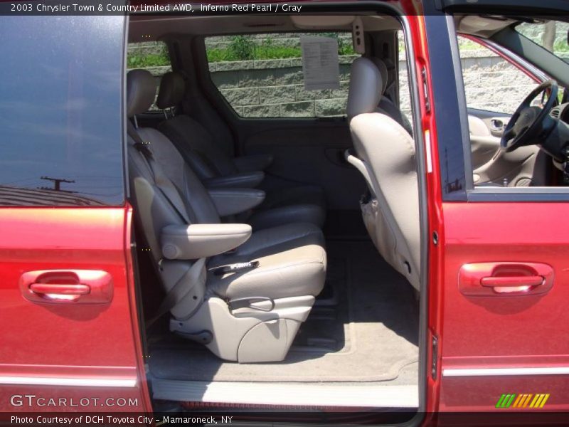 Inferno Red Pearl / Gray 2003 Chrysler Town & Country Limited AWD