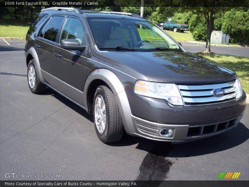 Graphite Metallic / Camel 2008 Ford Taurus X SEL