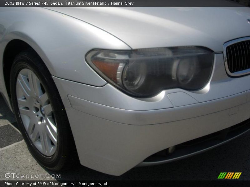 Titanium Silver Metallic / Flannel Grey 2002 BMW 7 Series 745i Sedan