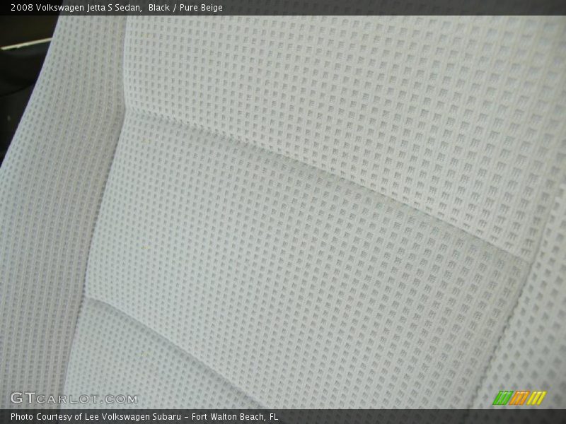 Black / Pure Beige 2008 Volkswagen Jetta S Sedan