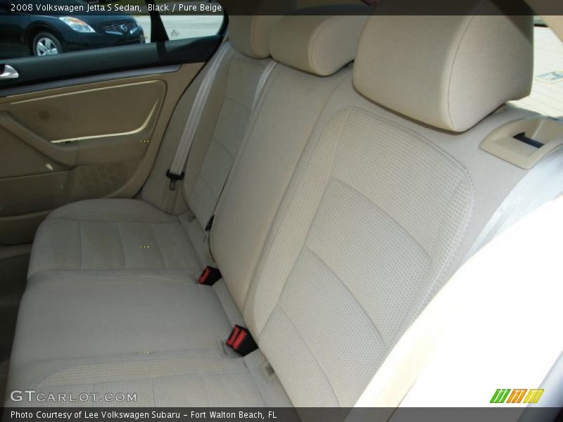 Black / Pure Beige 2008 Volkswagen Jetta S Sedan
