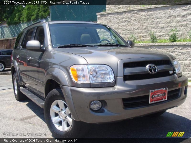 Phantom Gray Pearl / Taupe 2007 Toyota Sequoia SR5 4WD