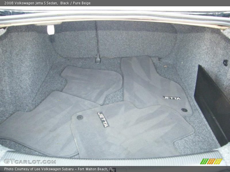 Black / Pure Beige 2008 Volkswagen Jetta S Sedan