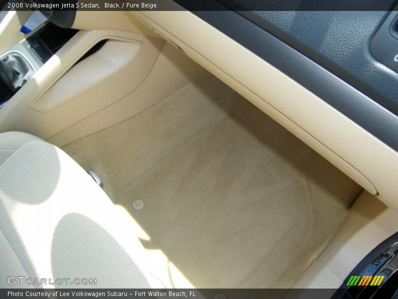 Black / Pure Beige 2008 Volkswagen Jetta S Sedan