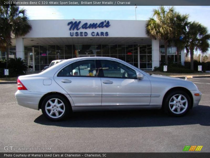Brilliant Silver Metallic / Charcoal 2003 Mercedes-Benz C 320 4Matic Sport Sedan