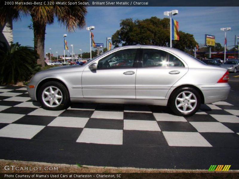 Brilliant Silver Metallic / Charcoal 2003 Mercedes-Benz C 320 4Matic Sport Sedan
