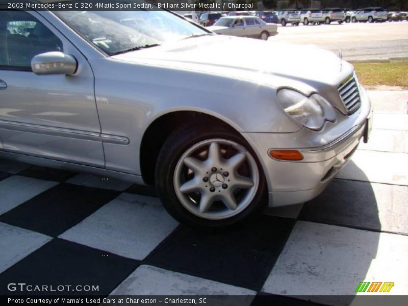 Brilliant Silver Metallic / Charcoal 2003 Mercedes-Benz C 320 4Matic Sport Sedan