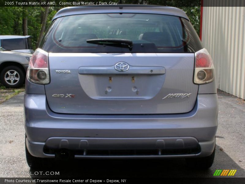 Cosmic Blue Metallic / Dark Gray 2005 Toyota Matrix XR AWD