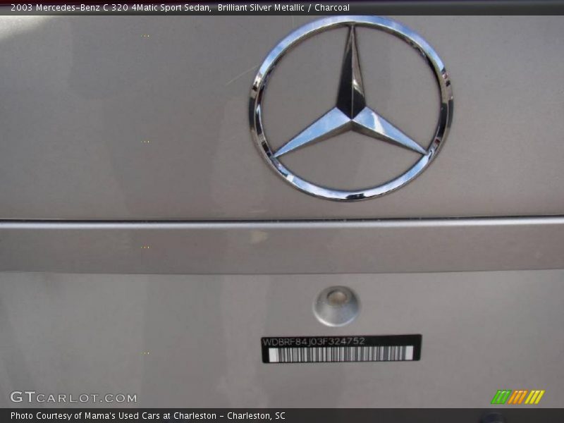 Brilliant Silver Metallic / Charcoal 2003 Mercedes-Benz C 320 4Matic Sport Sedan