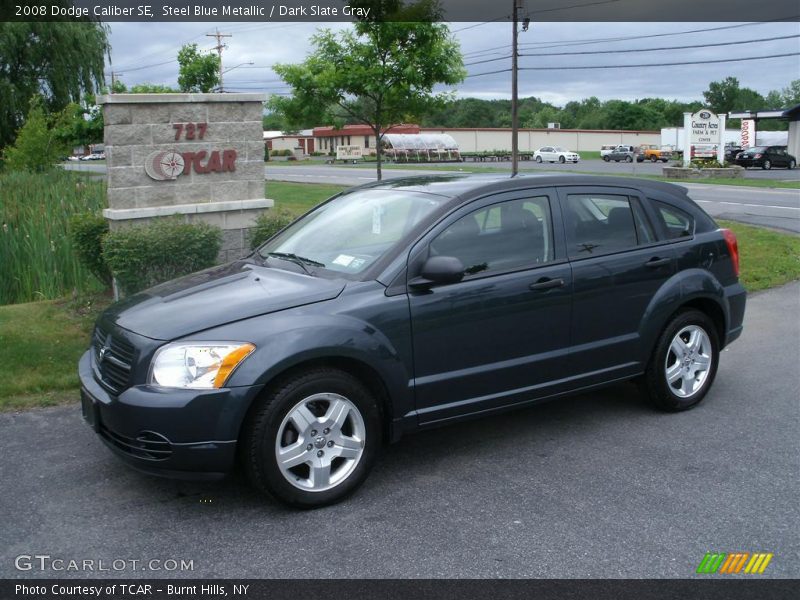 Steel Blue Metallic / Dark Slate Gray 2008 Dodge Caliber SE