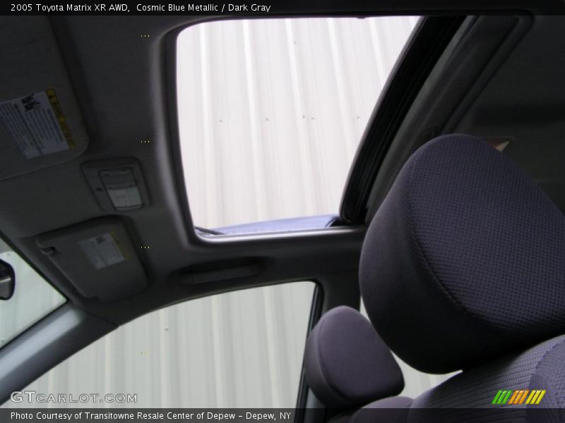 Cosmic Blue Metallic / Dark Gray 2005 Toyota Matrix XR AWD
