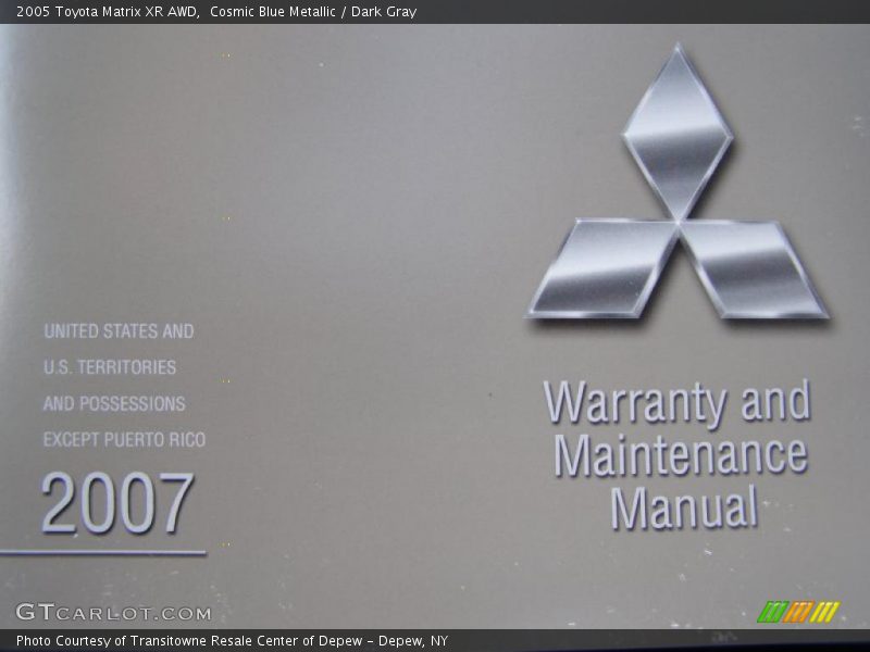 Cosmic Blue Metallic / Dark Gray 2005 Toyota Matrix XR AWD