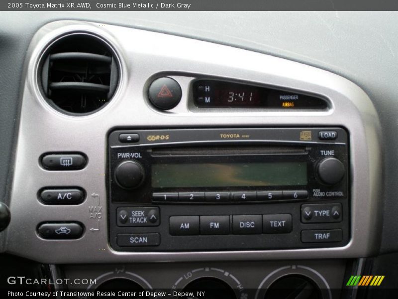 Cosmic Blue Metallic / Dark Gray 2005 Toyota Matrix XR AWD