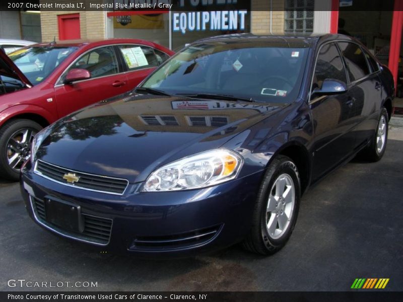 Imperial Blue Metallic / Gray 2007 Chevrolet Impala LT