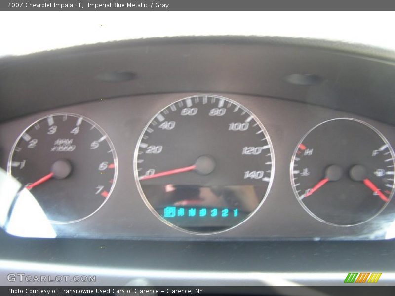 Imperial Blue Metallic / Gray 2007 Chevrolet Impala LT