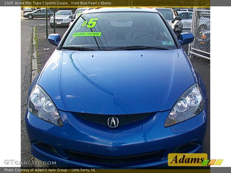 Vivid Blue Pearl / Ebony 2005 Acura RSX Type S Sports Coupe