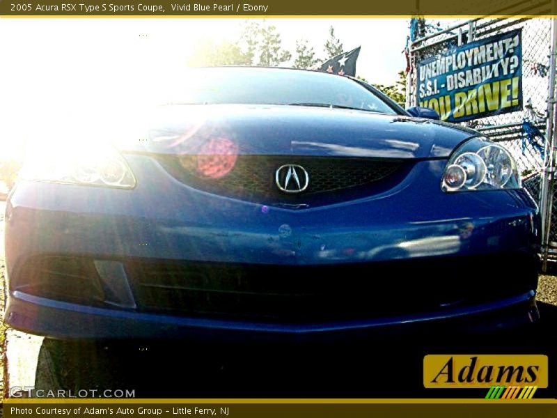 Vivid Blue Pearl / Ebony 2005 Acura RSX Type S Sports Coupe