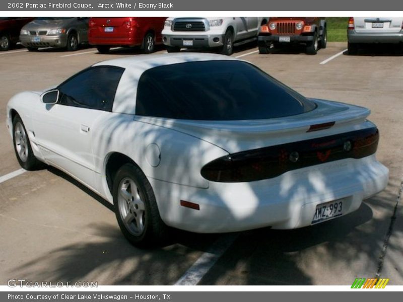 Arctic White / Ebony Black 2002 Pontiac Firebird Coupe