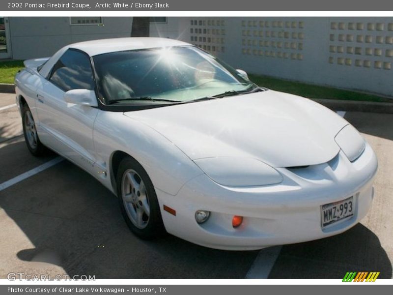 Arctic White / Ebony Black 2002 Pontiac Firebird Coupe