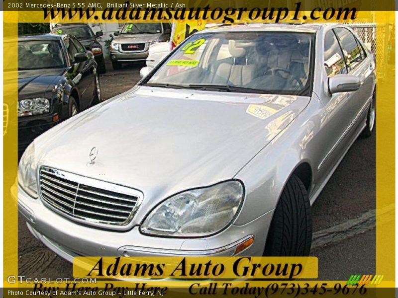 Brilliant Silver Metallic / Ash 2002 Mercedes-Benz S 55 AMG