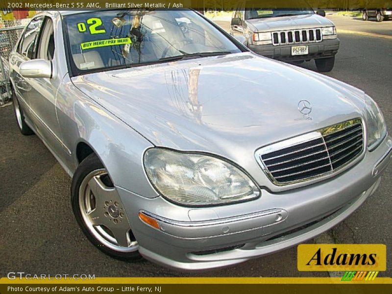 Brilliant Silver Metallic / Ash 2002 Mercedes-Benz S 55 AMG