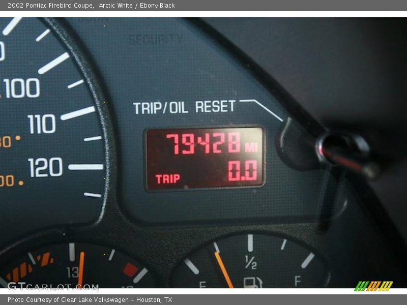 Arctic White / Ebony Black 2002 Pontiac Firebird Coupe